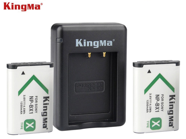 Bộ 2 pin 1 sạc đôi Kingma cho Sony NP-BX1