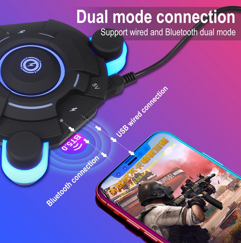 Bộ điều khiển PUBG Gamepad PUBG Mobile Bàn phím ngoại vi di động và bộ chuyển đổi chuột cho iOS IPad sang PC cho Bluetooth