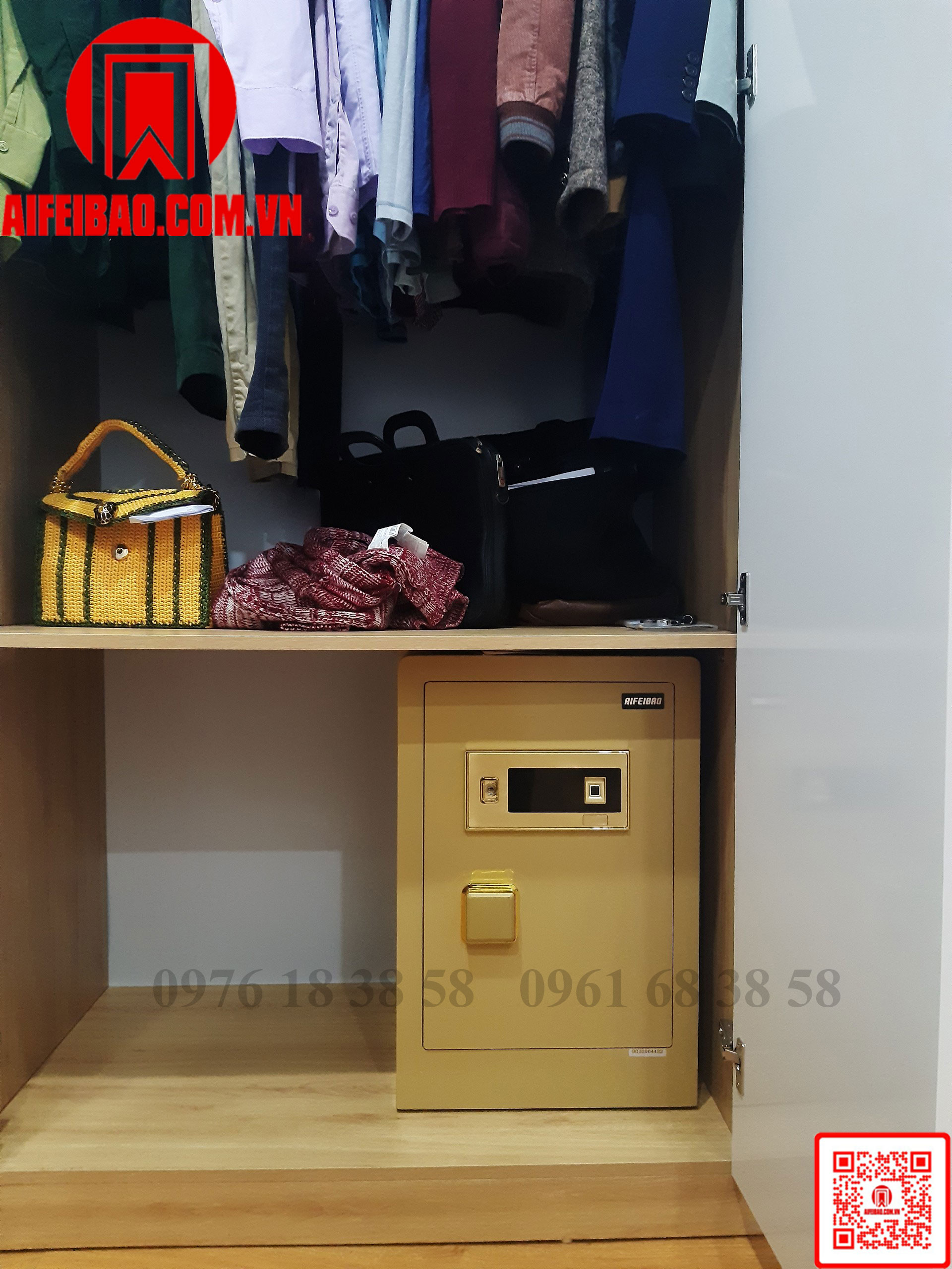 Két sắt thông minh Aifeibao HK-M/D-80-BL
