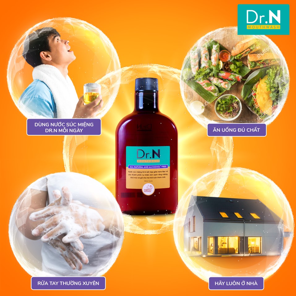 Nước súc miệng Nano bạc Dr.N 350ml