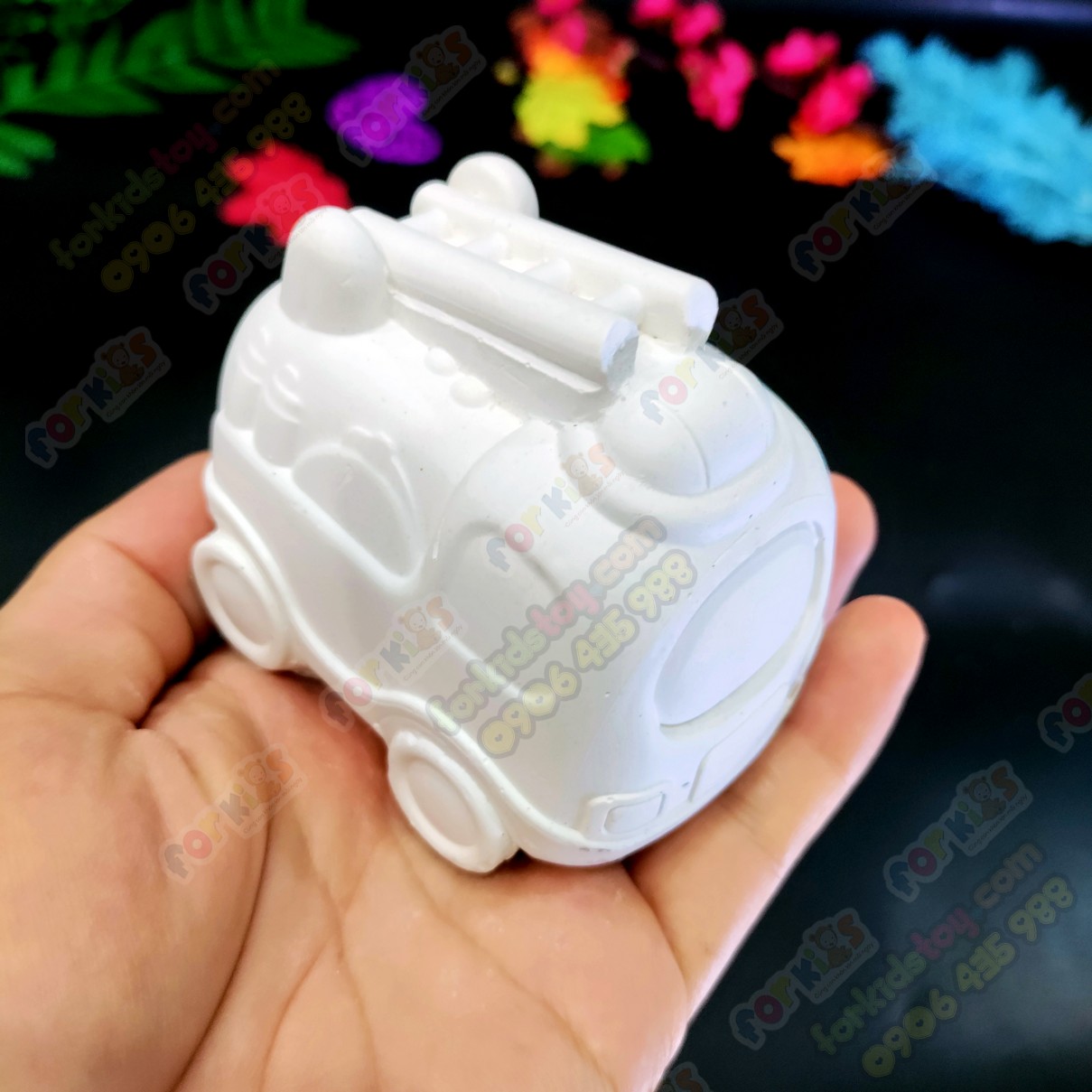 High quality coloring statue selected samples, Police Vehicles & Fire Engines & Aircraft, Gypsum statues, bowls, toys for children