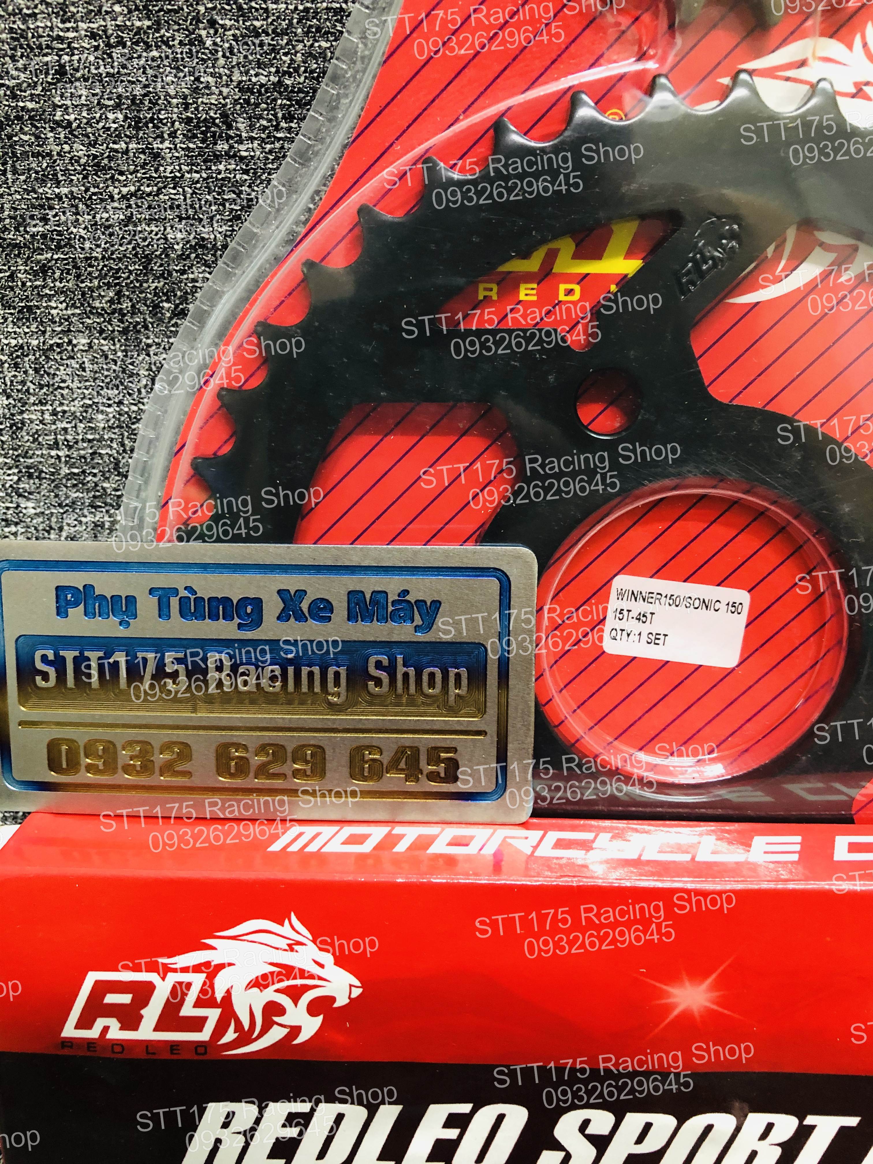 Nhông sên dĩa Redleo Winner 150 / Sonic 150 ( 15 - 45 )