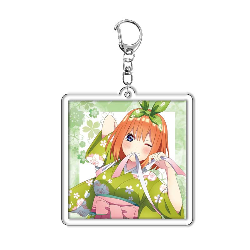 Móc khóa mica anime Gotoubun no Hanayome - Mẫu 2 (Hình in ép giữa 2 mặt mica) [T69 Shop]