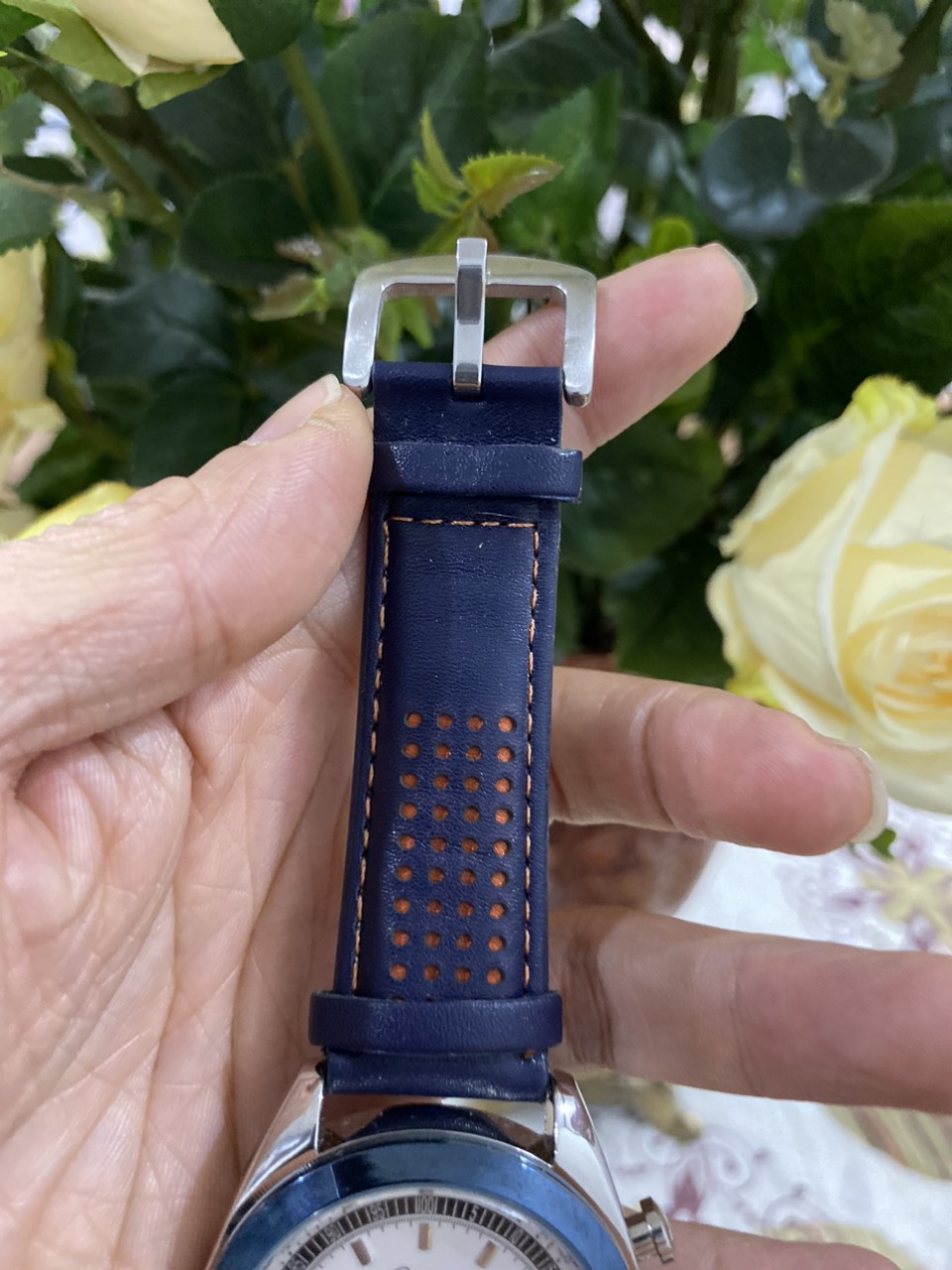 Đồng hồ nam Glashutte dây da cao cấp