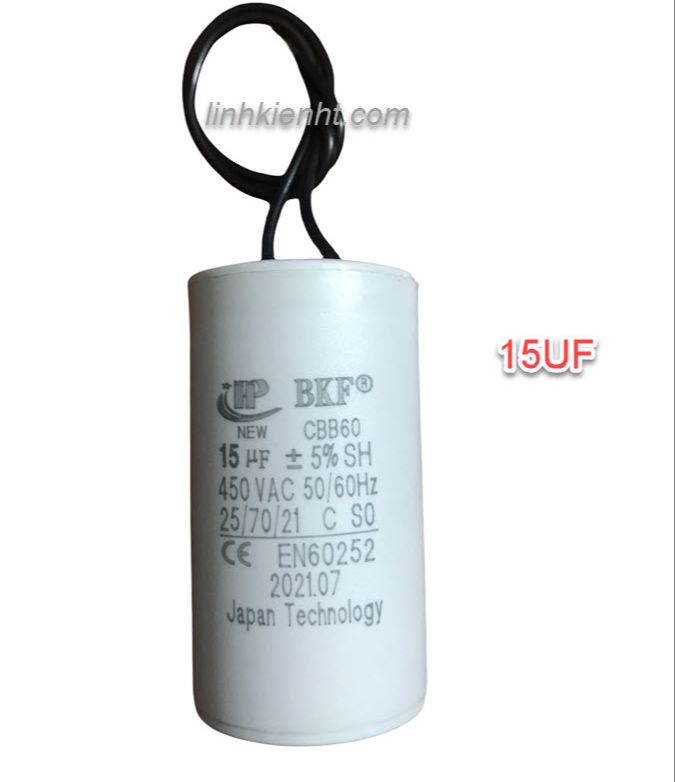 Tụ cbb60 15uf 450vac tụ khởi động