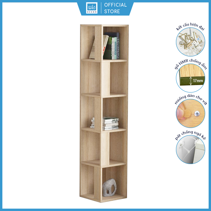 Kệ Gỗ Góc Tường 5 Tầng SIB Decor KS233