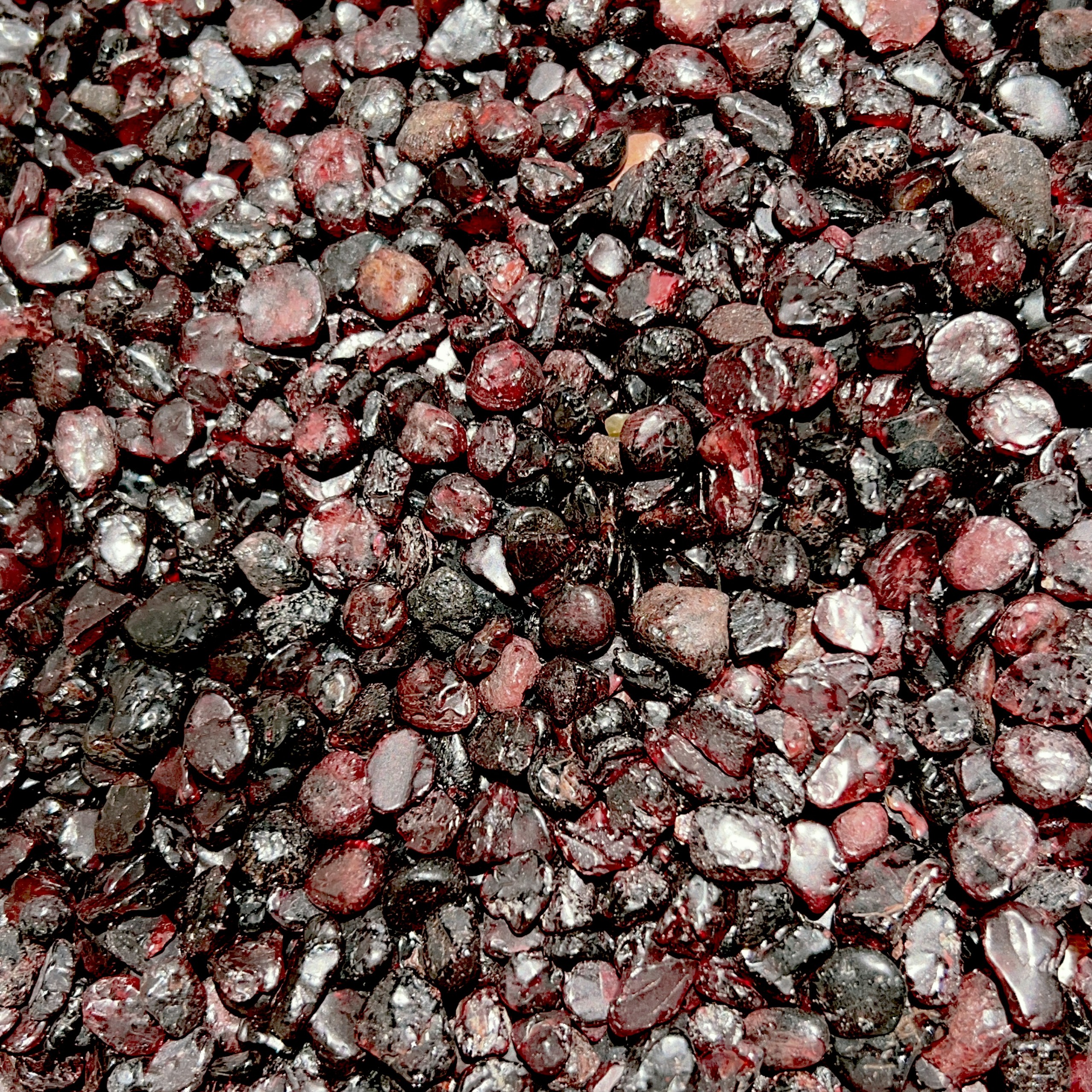 100g vụn đá garnet - ngọc hồng lựu tự nhiên