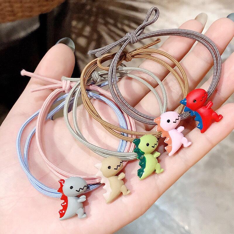 CỘT TÓC KHỦNG LONG CON SIÊU CUTE - COMBO 03 CỘT TÓC