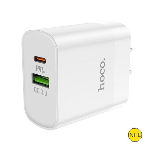 Bộ sạc nhanh QC3.0 HOCO C80 kèm cáp (cáp 1 đầu Type C, 1 đầu iPhone Lightning)