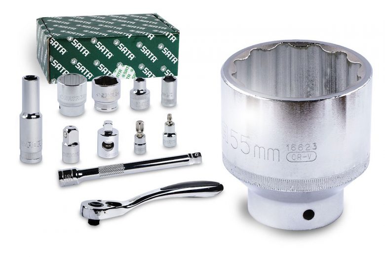 Đầu tuýp 6 cạnh ngắn 3/8" sata