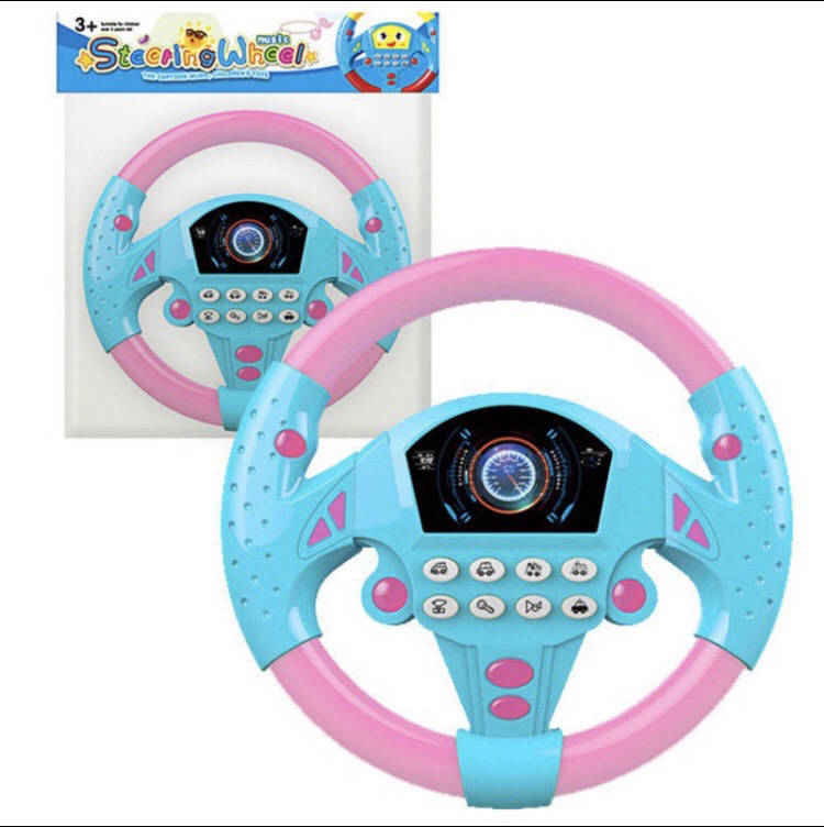 Đồ Chơi Vô Lăng gắn xe hơi xoay 360 độ Cho Bé có âm thanh - Smart Baby