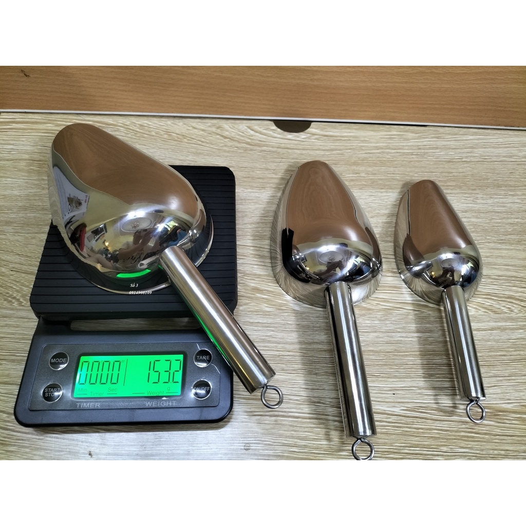 Muôi xúc đá inox cao cấp loại lớn