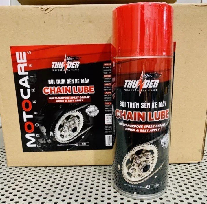 Chai Bôi Trơn Dây Sên Thunder Chain Lube 400Ml Cao Cấp