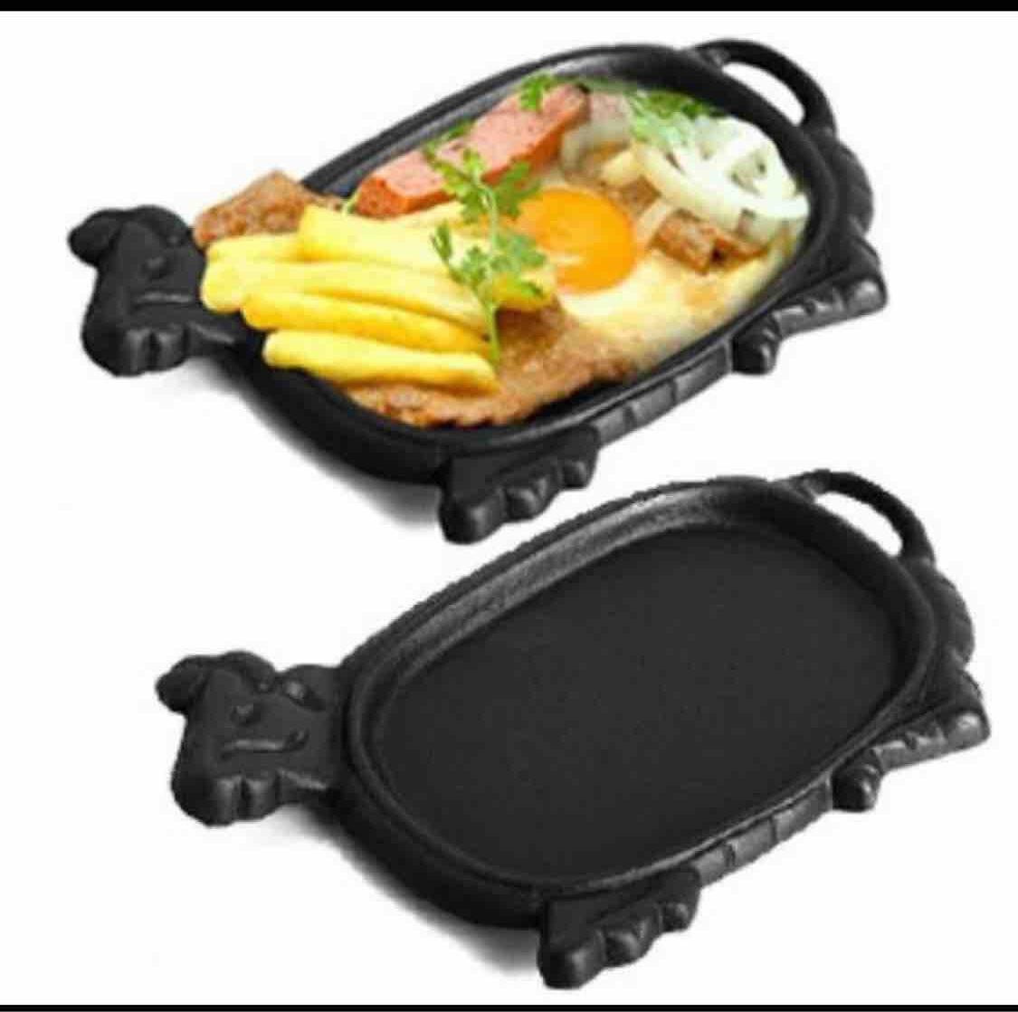 [HCM]Bộ chảo gang bò né kèm đế