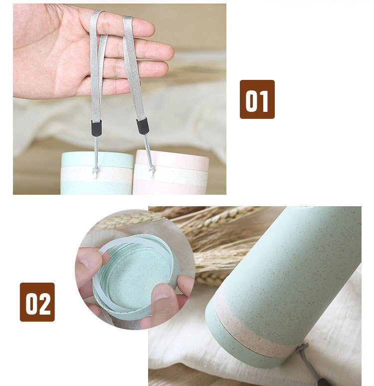 Bình Giữ Nhiệt Lúa Mạch 300ml Cao Cấp