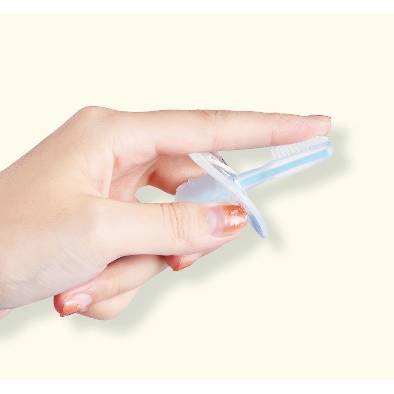Bàn chải tập đánh răng silicon cho bé