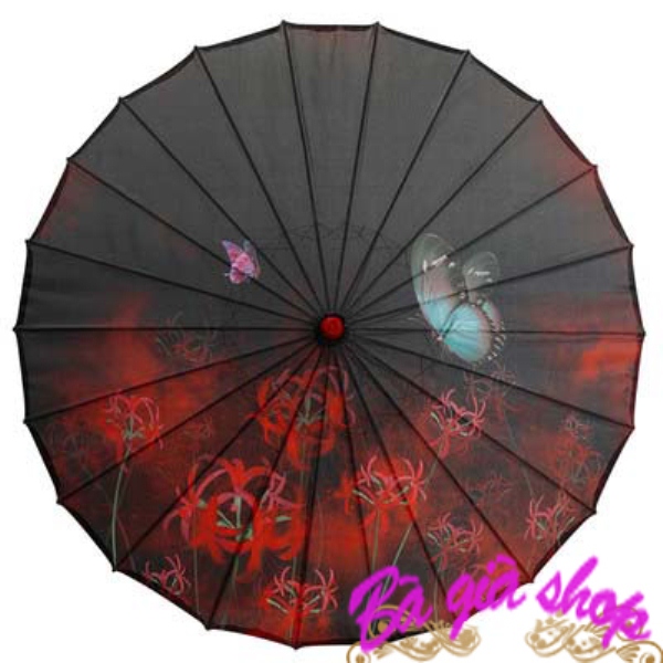 Dù cổ trang dù vải in dù chụp hình