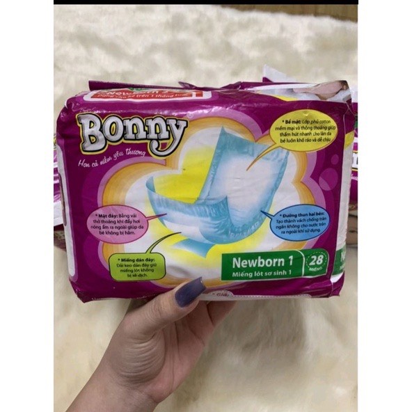 BONNY Miếng lót sơ sinh 28 miếng