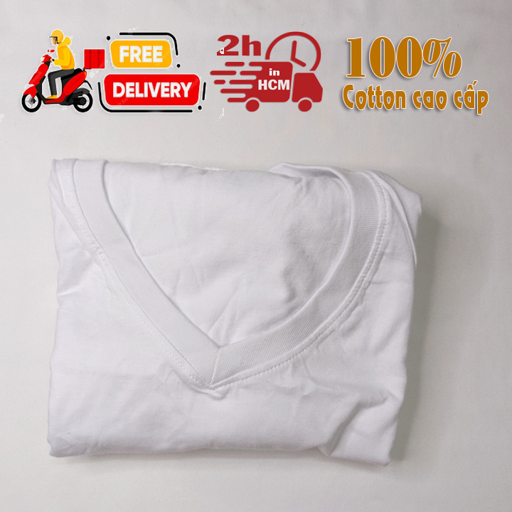 Áo thun (giao hàng hoả tốc 2h) chất liệu cotton siêu thấm hút, cực thoáng mát