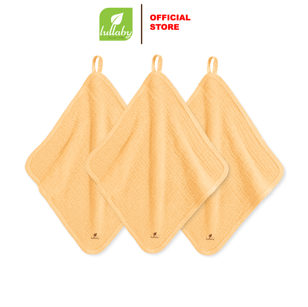 LULLABY - NH575M - Set 3 khăn xô sữa (loại có móc treo)