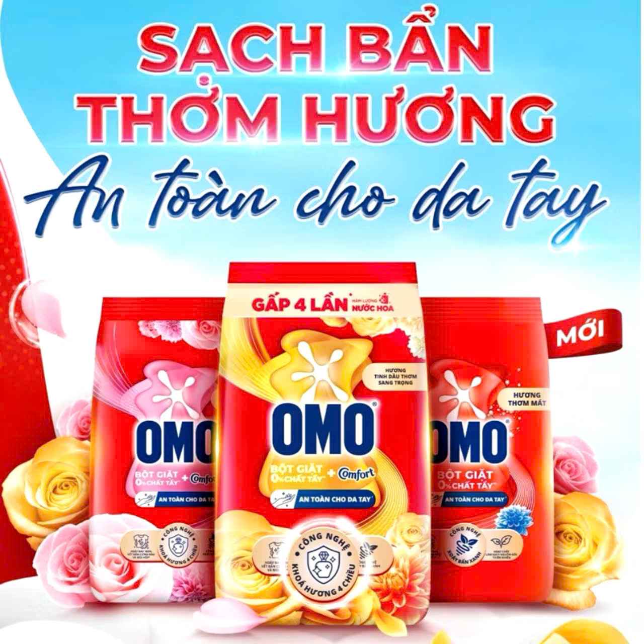 Bột giặt Omo Sạch cực nhanh 5.5kg