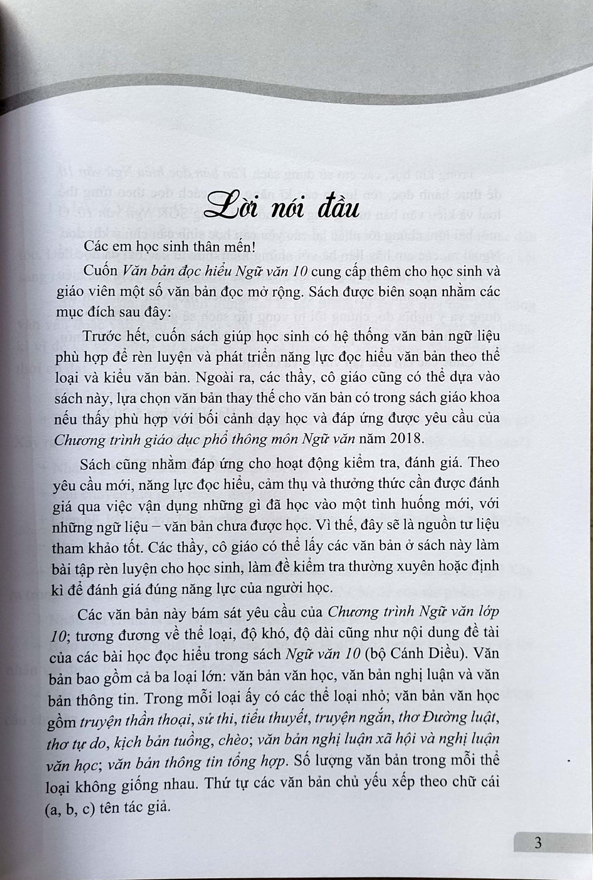 Sách - Văn bản đọc hiểu Ngữ văn 10 - Cánh Diều