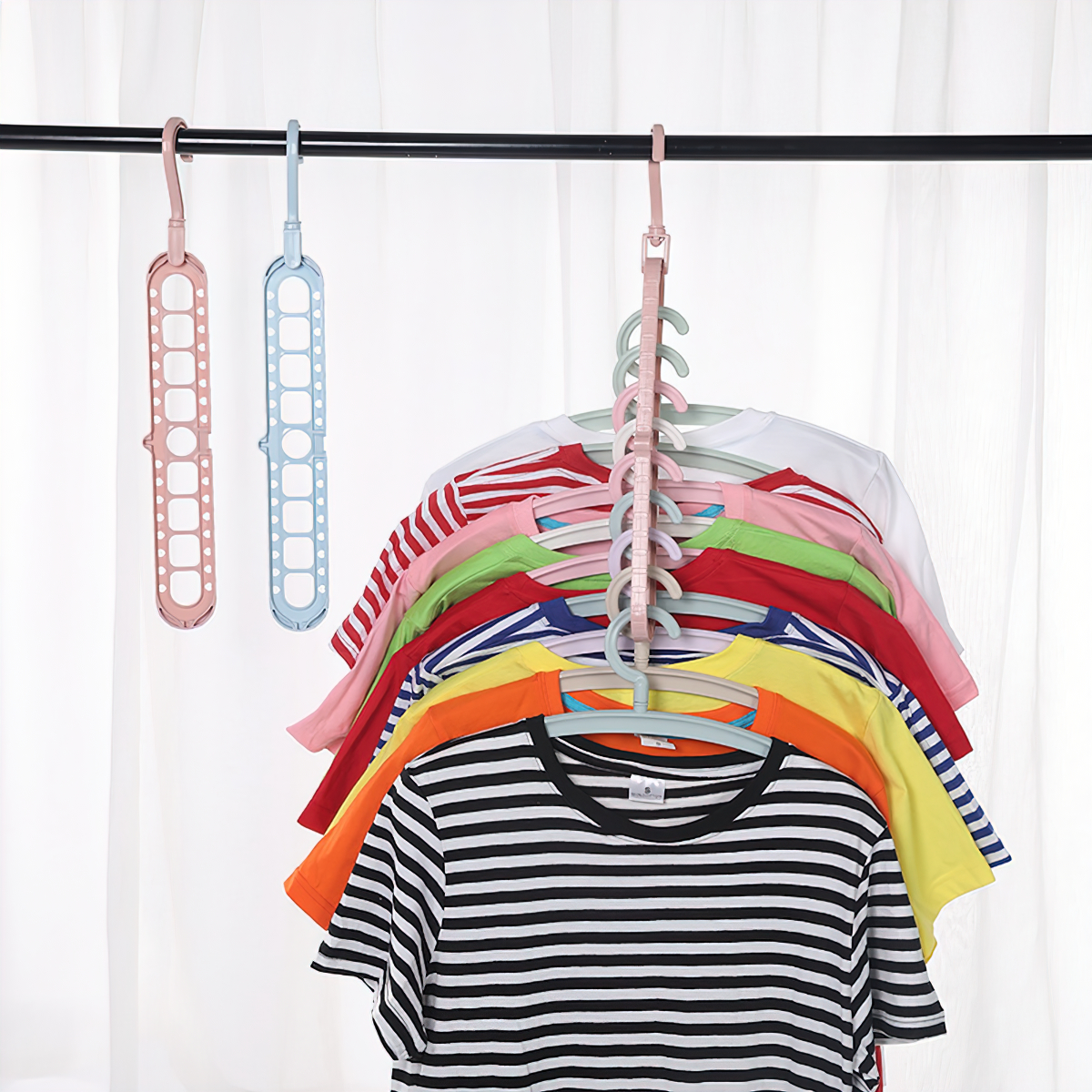 Móc Treo Đồ Đa Năng 9 Lỗ, Thanh Treo Đồ Tiết kiệm Diện Tích - SHOPER
