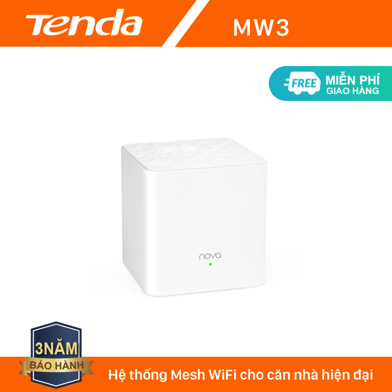Tenda Hệ thống Wifi Nova Mesh cho gia đình MW3 Chuẩn AC 1200Mbps - Hãng phân phối chính thức