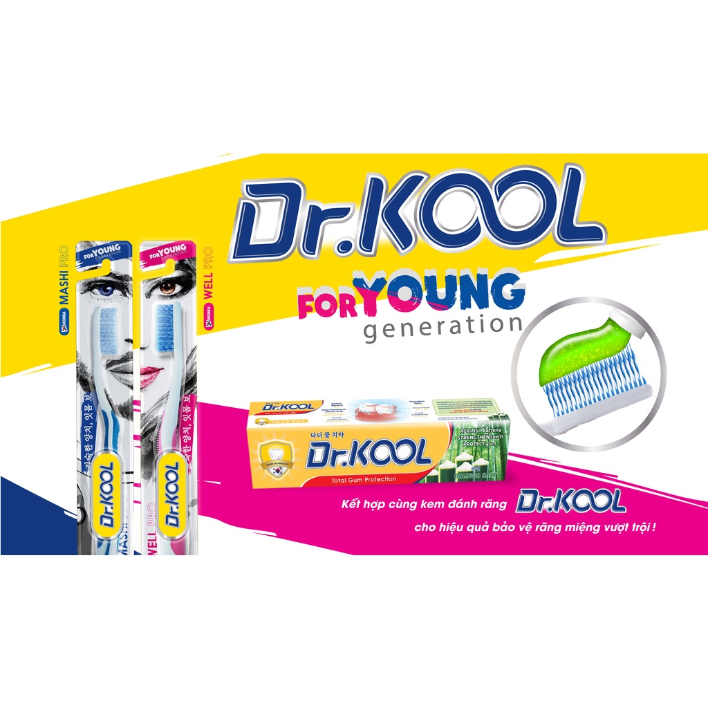 Bàn chải đánh răng Hàn quốc Dr.KOOL Mashi Pro