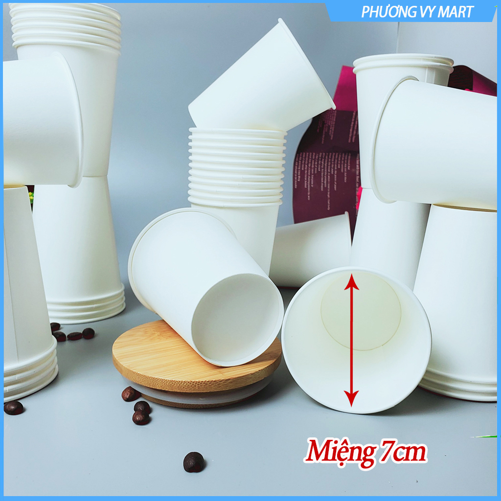 Set 50 chiếc cốc giấy 270ml ~ 9oz hàng cao cấp