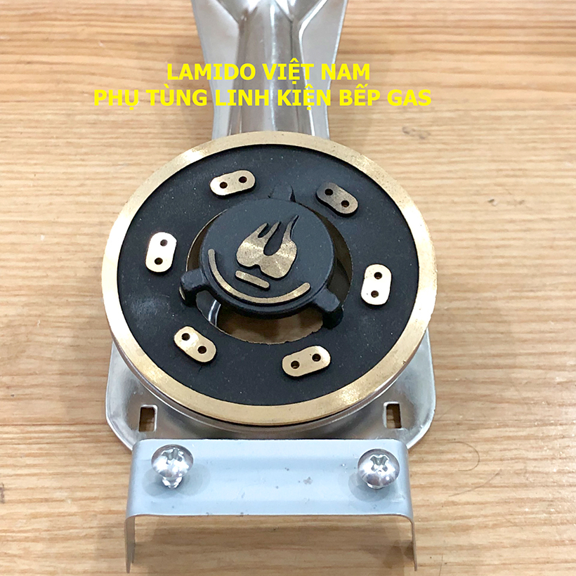 Điếu inox + Đầu Đốt sen chia lửa bếp gas chén đồng 78 loại LỚN  MS01- [ HỎA TỐC ] [LINH KIỆN] - ( Kèm Bass gắn + Vít)