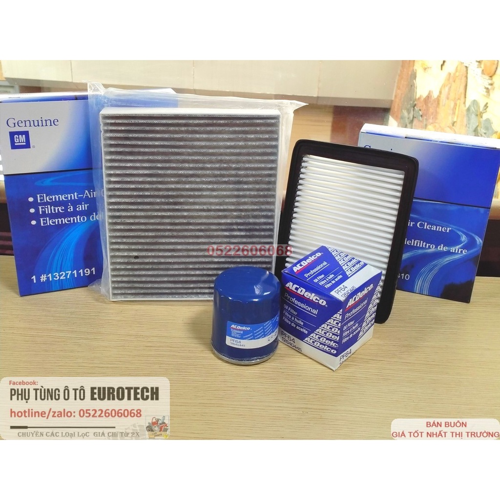 Combo @lọc điều hòa, Lọc gió động cơ & lọc nhớt *VinFast Fadil, Spark