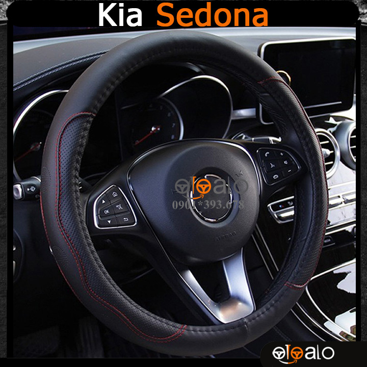 Bọc vô lăng xe ô tô Kia Sedona Da PU CAO CẤP - OTOALO
