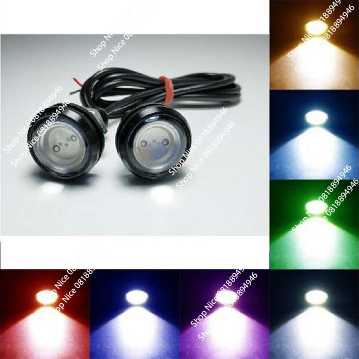 Đèn led xe máy cúc áo mắt mèo giá 1 đôi