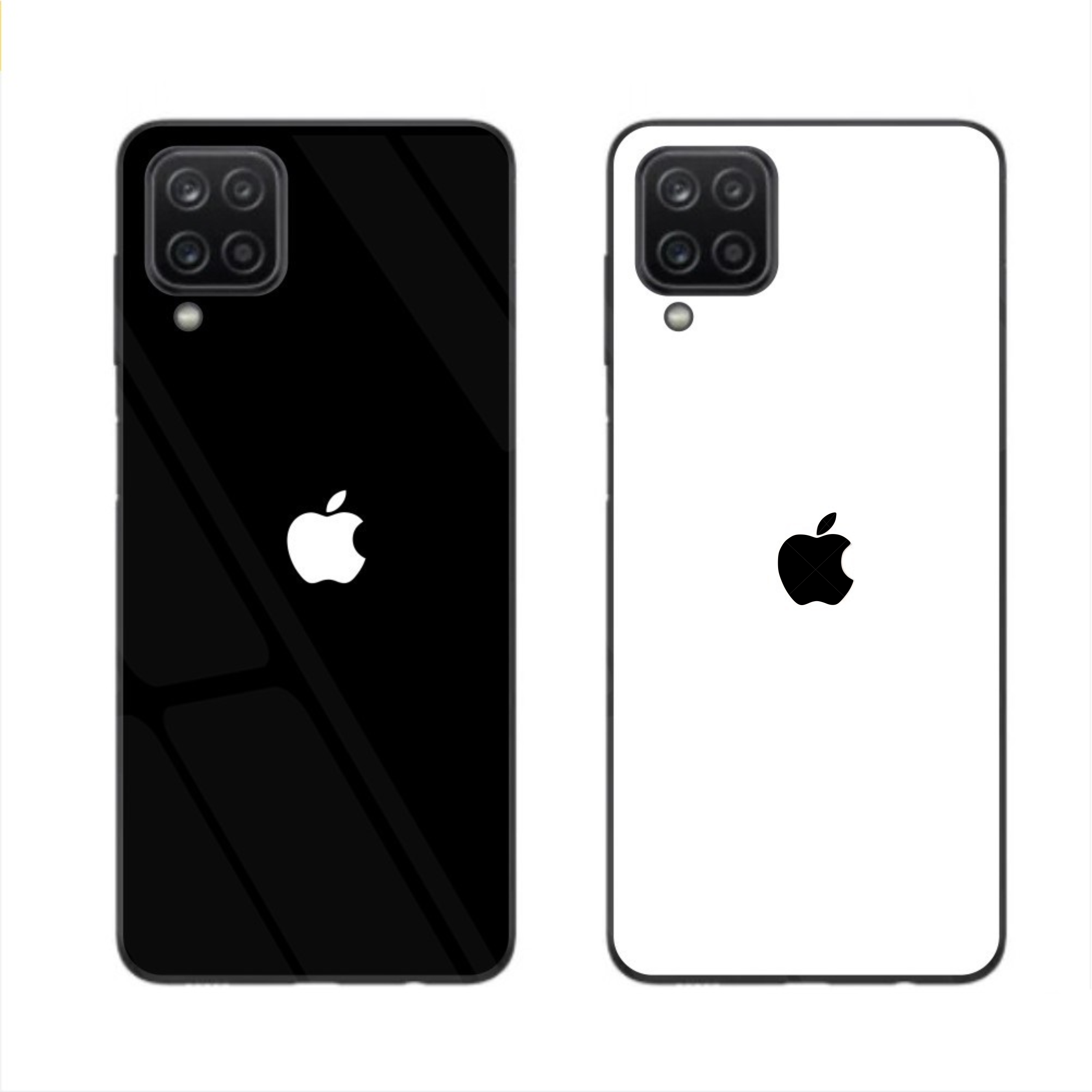 Ốp lưng ép kính giả iphone samsung a12 4g 5g / a22 4g 5g / m33 / m53 / a73 5g lưng bóng, siêu đẹp