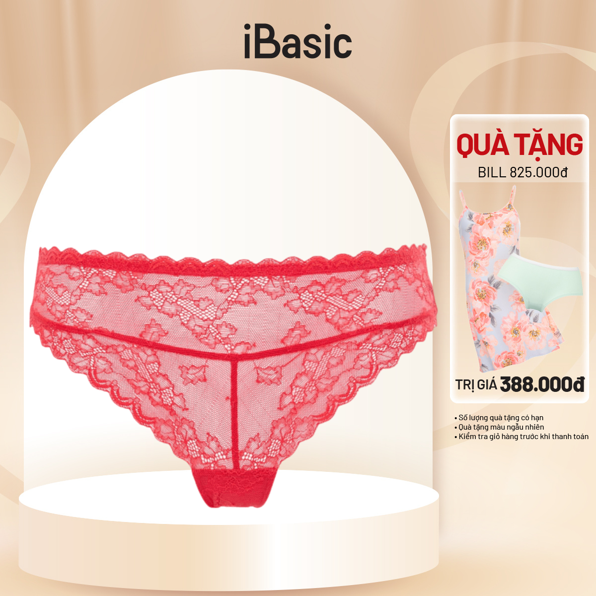 Quần lót nữ ren iBasic bikini PANW136