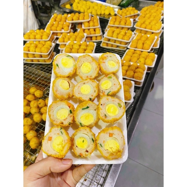 Chả bách hoa trứng cút vĩ 12 viên