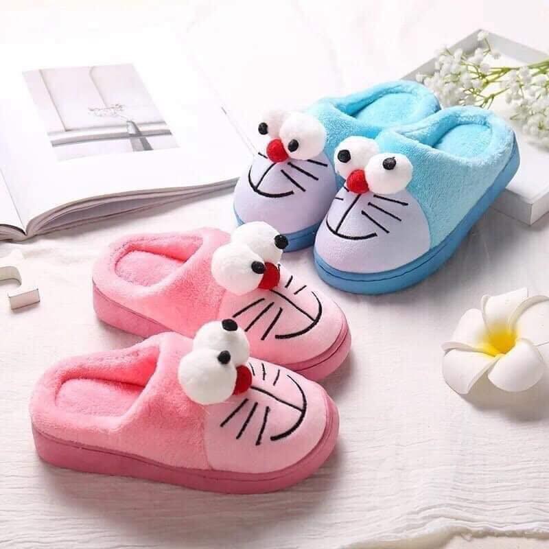 Dép lông  dore-mon cho bé size 26-27