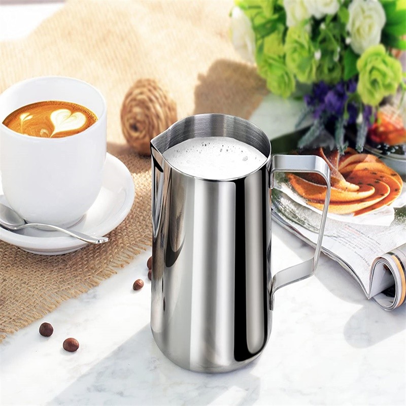 Bình Đánh Bọt Sữa 350/600ML 1 Chiếc, Cốc, Ca Đun Sữa, Phụ Kiện Lấy Kem Sữa Thích Hợp Cho Barista, Máy Pha Cà Phê Espresso