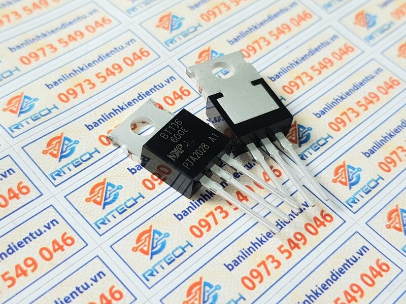 Bt136-600e, bt136 to-220 triac 4a/600v