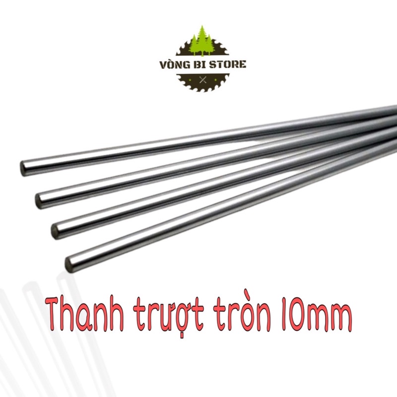 [Giá ưu đãi] Thanh trượt tròn mạ Crom 10mm (Ty ben cứng)