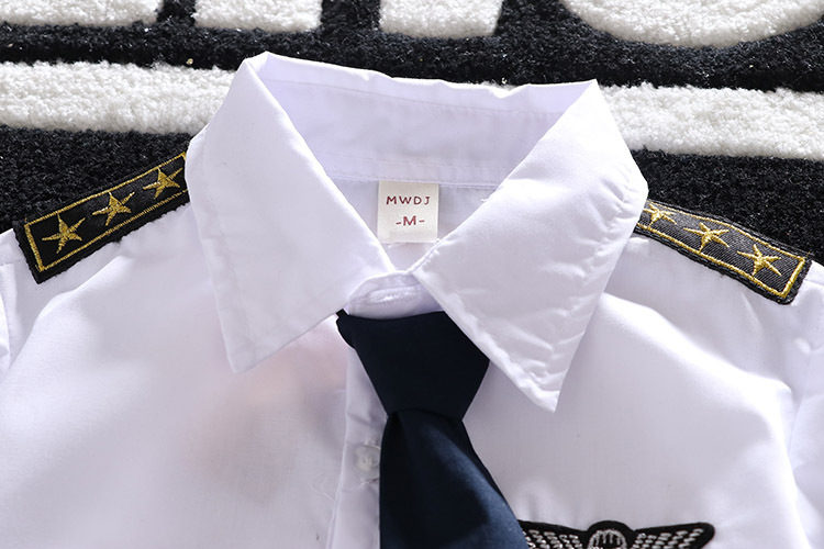 Set Đồ 2 Món Thời Trang Cho Bé Trai Thời trang cà vạt áo sơ mi