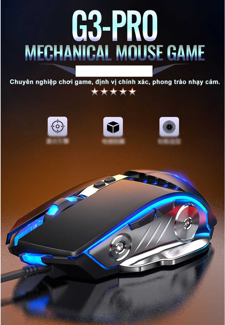 [HCM]Chuột chuyên game G3PRO CHUỘT ĐỈNH CHO DÂN CHƠI GAME