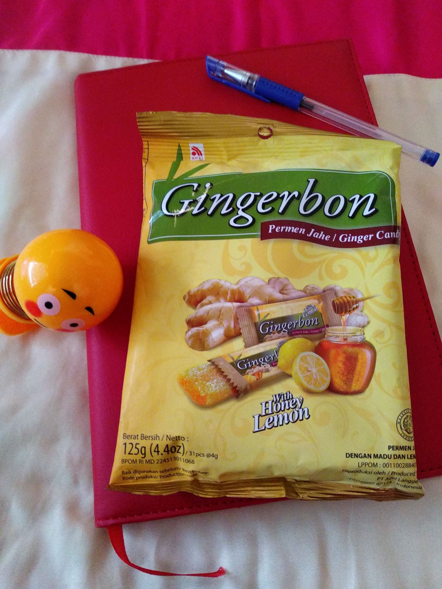 Kẹo gừng Gingerbon chanh mật ong (125g)
