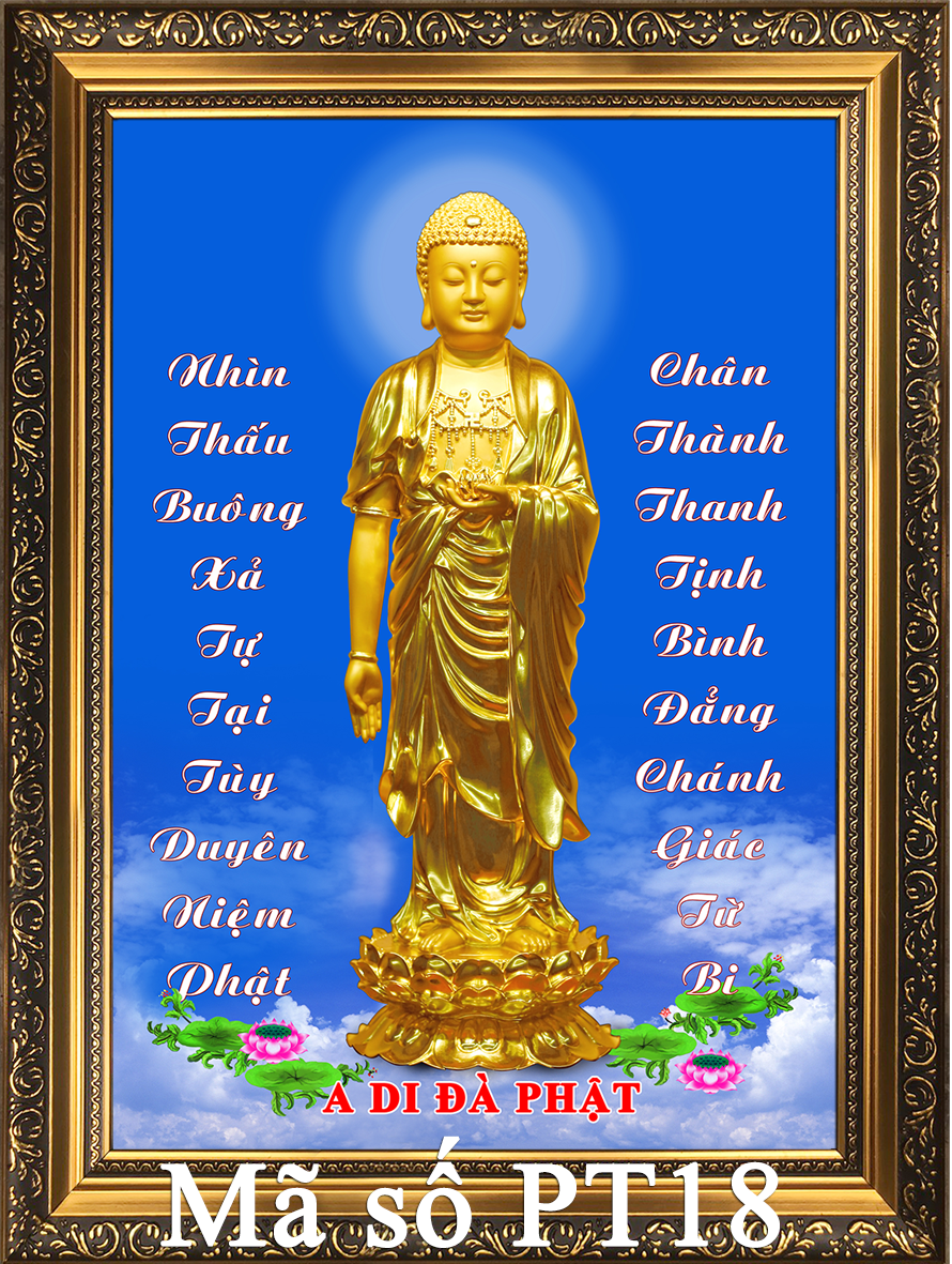 [HCM]Tranh Phật  Đèn Led Hào Quang