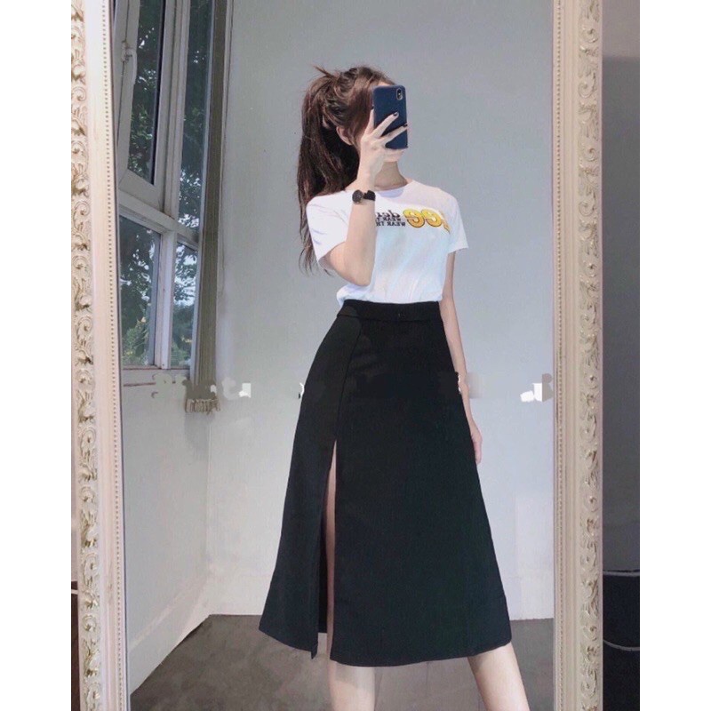 Chân Váy Xẻ Đùi Bigsize 60kg đến 100kg