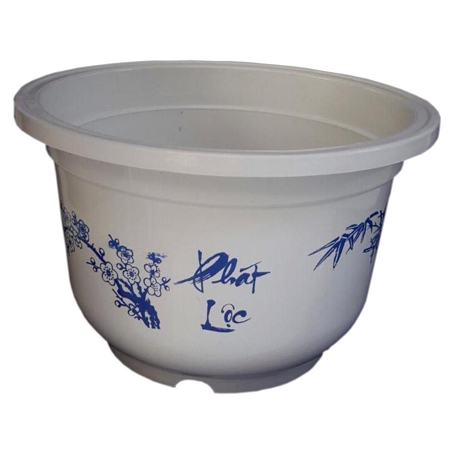 [HCM]Chậu nhựa hoa văn 36cm*24cm