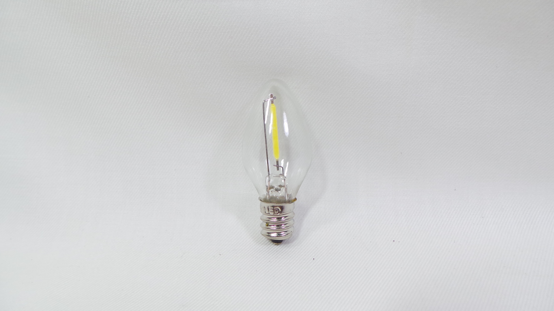 Bóng đèn led Edison giả sợt đốt trái ớt, cà na 1w, đuôi E12 (trong, vàng)