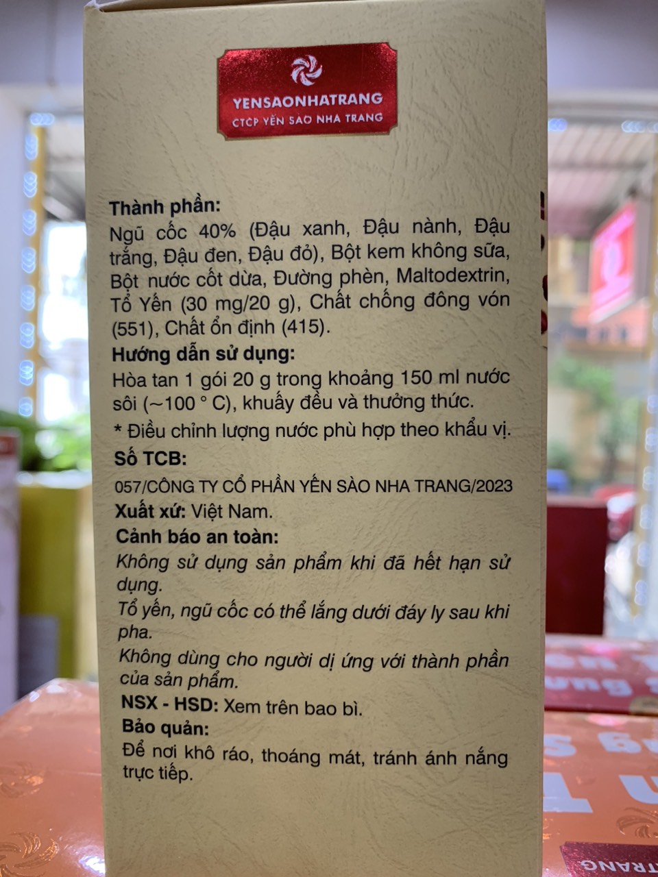 bột tổ yến ngũ cốc