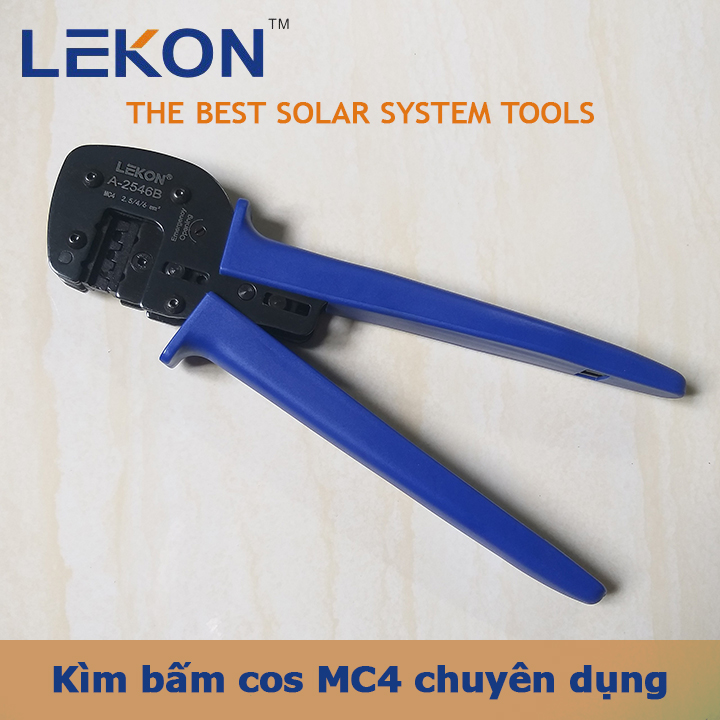 Kìm bấm cos MC4 LEKON A-2546B chuyên dụng cho hệ thống điện năng lượng mặt trời